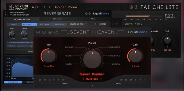 Liquidsonics Seventh Heaven Standard/Reverberate 3/Tai Chi Lite